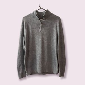 EUC Gap Blue Heather Mock Turtleneck Sweater -Small